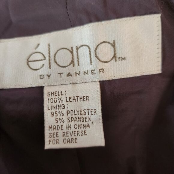 Elana by Tanner Plus Size 1 Genuine Leather Gray Jacket Blazer - Picture 5 of 5